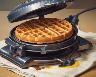 Preheat your waffle iron and lightly grease it with oil or butter to prevent sticking.